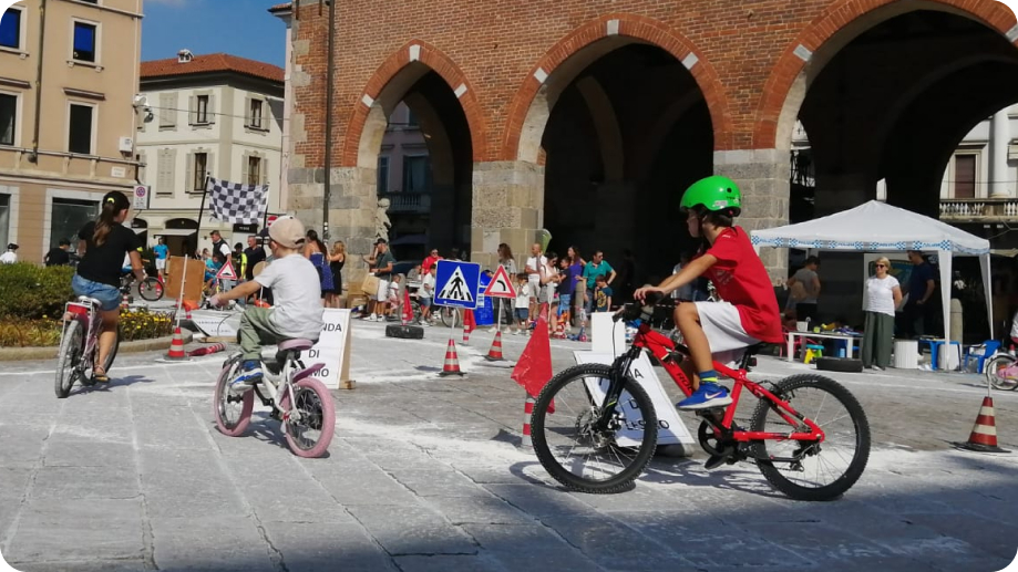 pista ciclabile polizia